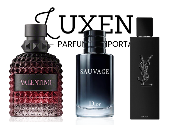 QUEIMA DE ESTOQUE - 3 Perfumes Masculinos Importados (100ml cada) - Sauvage Dior l YSL MYSLF l Valentino Born in Roma )